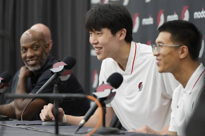 Blazers see 7-1 Chinese center Yang Hansen as unique, versatile talent