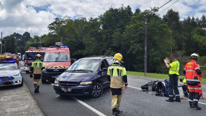 Muere un motorista de 49 años en Valdoviño en el mismo punto donde perecieron tres jóvenes en 2018