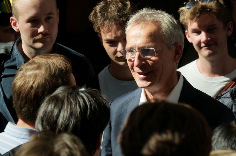 Norway's ex-NATO chief Stoltenberg campaigns for Labour Party's re