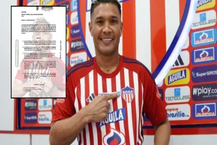Teófilo Gutiérrez es denunciado ante la Fiscalía por un prestamista