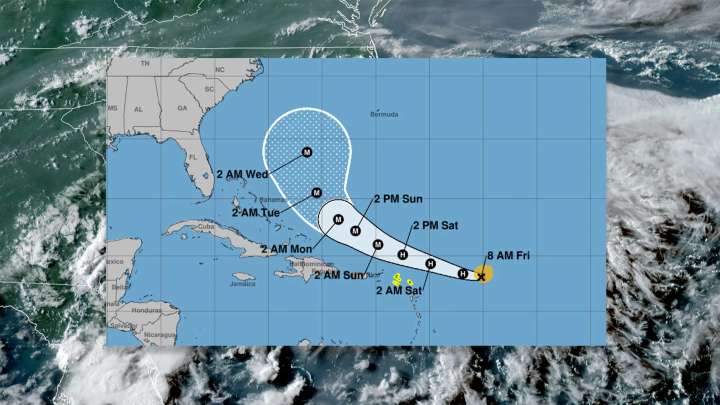 Hurricane Erin could form this weekend: Maps and live tools track the tropical storm’s path as it heads toward the U.S. coast
