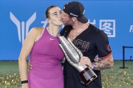 Aryna Sabalenka Kisses Boyfriend Georgios Frangulis After US Open Win