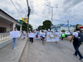 Marchan en Felipe Carrillo Puerto para exigir la búsqueda de personas desaparecidas