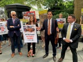 Push to ban NYC carriage horse industry continues with City Hall rally days after equine’s death