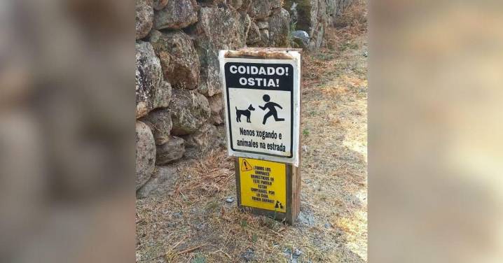 ¿Sabe usted que en algunos pueblos de Carballiño no se andan con tonterías a la hora de advertir a los visitantes?