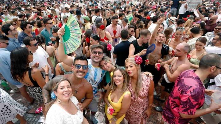 Primer día de Feria en el Centro de Málaga