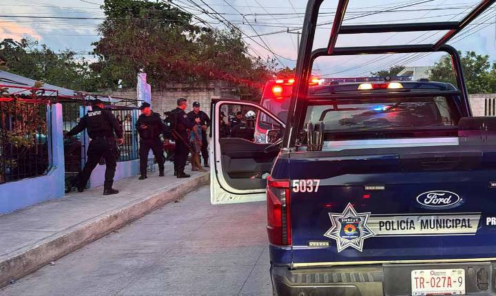 Lesionan a balazos a tres personas en domicilio de la SM 234 de Cancún