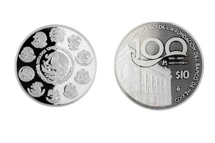Banxico pone en circulación moneda y billetes conmemorativos por su centenario