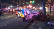 Chocan patrullas de la Policía de Monterrey; hay cuatro heridos