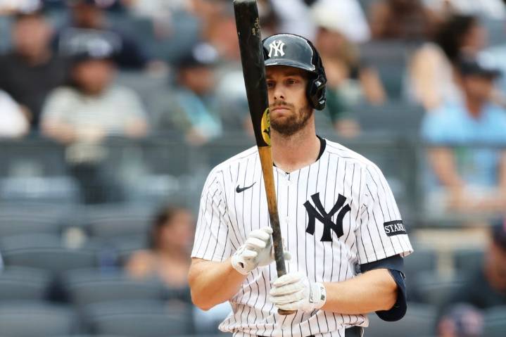 Yankees’ trade deadline pickup Austin Slater suffers hamstring injury vs. Rangers