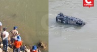 Jauja: Nadando salvan a padre e hijo de morir ahogados en el río Mantaro