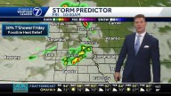 Low rain chance Friday, extreme heat this weekend