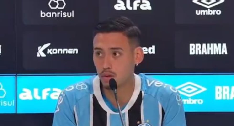 Erick Noriega, en perfecto portugués, tuvo su primera conferencia de prensa como jugador de Gremio 