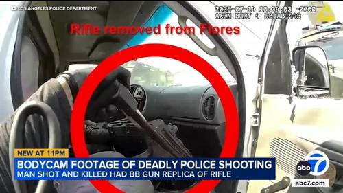 Bodycam, drone video shows LAPD fatally shooting man armed with replica rifle in Boyle Heights