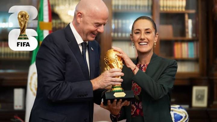 Mundial 2026: Claudia Sheinbaum recibió a Gianni Infantino y la Copa del Mundo
