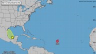 See predicted paths for Tropical Storm Erin, Invest 98L