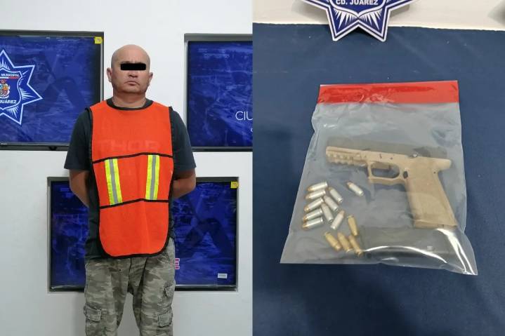 Lo abordan por 'pistear' en la vía pública y le hallan un arma
