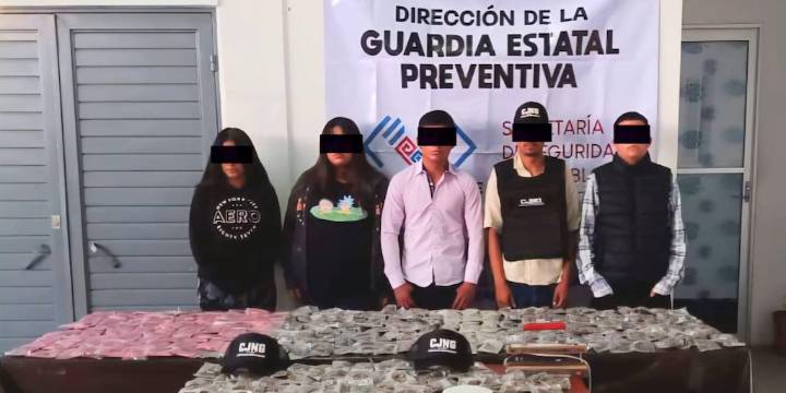 Caen cinco presuntos miembros del CJNG en San Cristóbal de las Casas, Chiapas