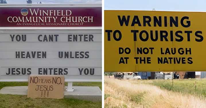 “We’re Tired Of Hiding The Bodies”: 42 Unexpected Signs That Made People Go ‘What?’
