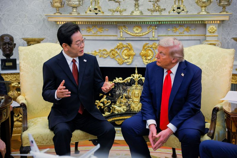 South Korea's Lee proposes meeting between Trump and North Korea Kim later this year, Lee's office says