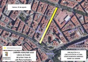 Estrechamientos de calzada este viernes en la calle María Auxiliadora