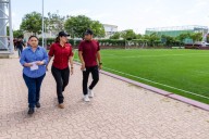 Inauguran Cancha de Pasto Sintético en la Unidad Deportiva Playa del Carmen