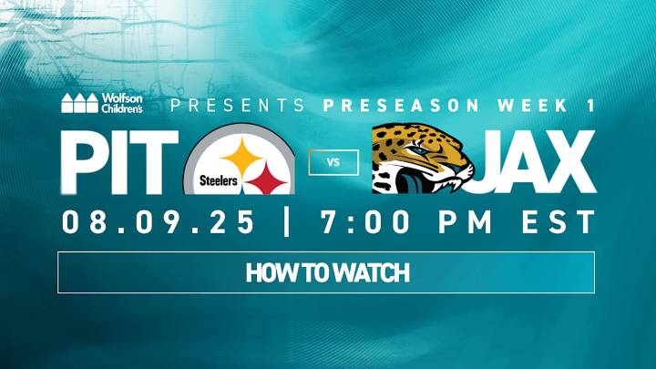 How to Watch: Steelers vs. Jaguars, Preseason Week 1 of 2025 NFL Season