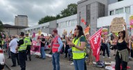 Man arrested during demonstrations outside hotel used to house asylum seekers in Falkirk