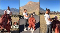 Nuevo despropósito en el Teide: un peluquero corta el pelo a un cliente en el Parque Nacional