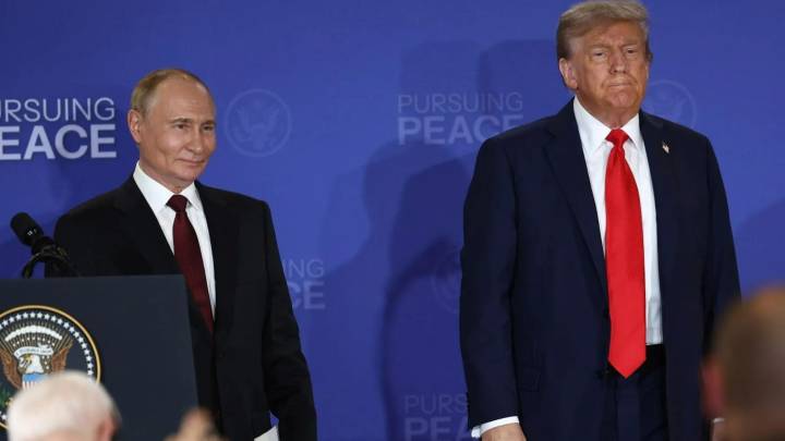 Trump's gift to Putin revealed as dossier found at Alaska hotel detailing lunch menu and how to pronounce Vlad's name