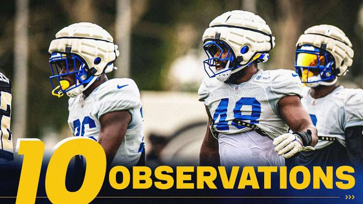 10 Observations from Rams' joint practice with Saints: Offense overcomes early challenges to find rhythm late; defensive front wreaking havoc; Omar Speights, Nate Landman and Kam Kinchens' playmaking