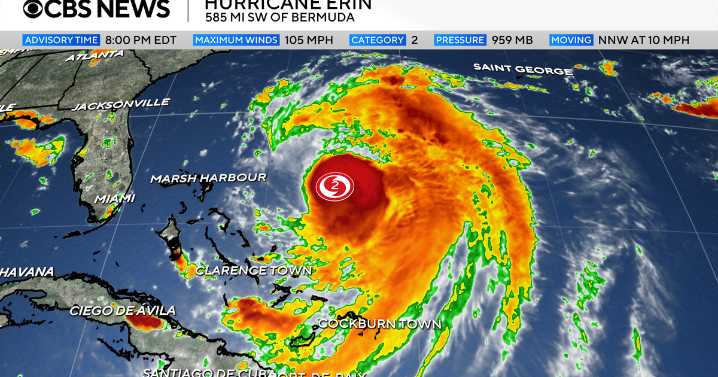 Hurricane Erin brings rip current, beach erosion risks to New Jersey, Delaware beaches. Here's the forecast.