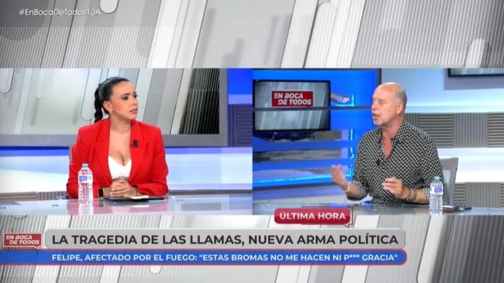Tensión en 'En boca de todos' por los incendios en España: "Hay que hablar de los que tienen responsabilidades políticas"