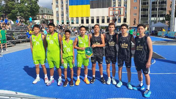 Avanza León a octavos de final en el baloncesto de los International Children´s Games Tallinn 2025