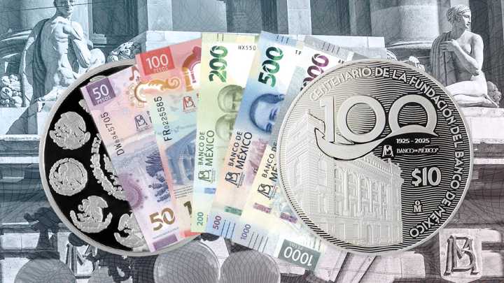 Banxico 100 años: así son la moneda de plata y los billetes conmemorativos que ya puedes conseguir