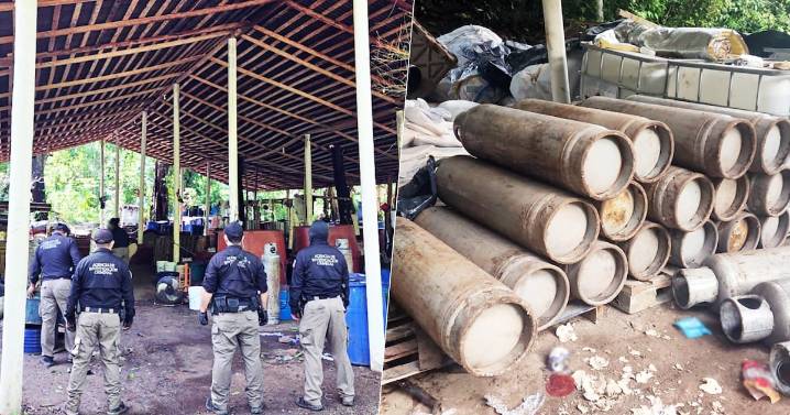 Drogas, armas y hasta reactores: Decomisan 900 kilos de metanfetamina en Palenque, Chiapas