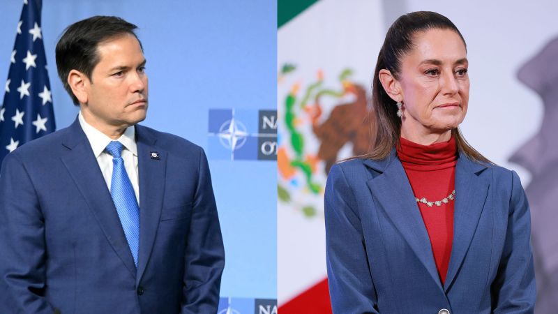 Sheinbaum dice que Marco Rubio visitará México la semana próxima para firmar un acuerdo bilateral de seguridad