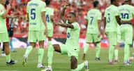 El Barcelona empieza la Liga con victoria fácil y mucha polémica en Son Moix ante el Mallorca