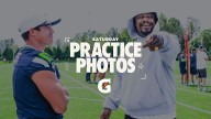 PHOTOS: Seahawks Legend Marshawn Lynch Attends Saturday's Practice At The Virginia Mason Athletic Center