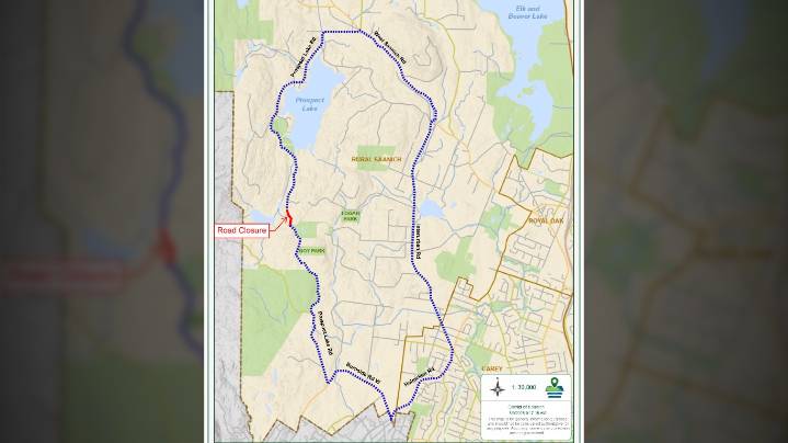Stretch of Prospect Lake Road closed for 4 weeks for culvert replacement