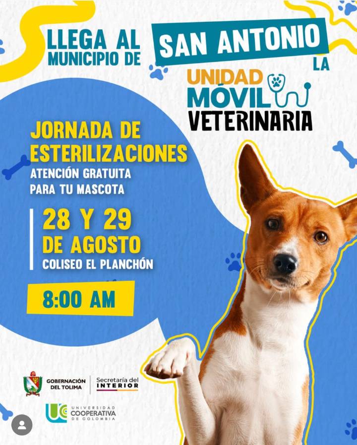 Unidad Móvil Veterinaria llega a San Antonio, Dolores y Alpujarra