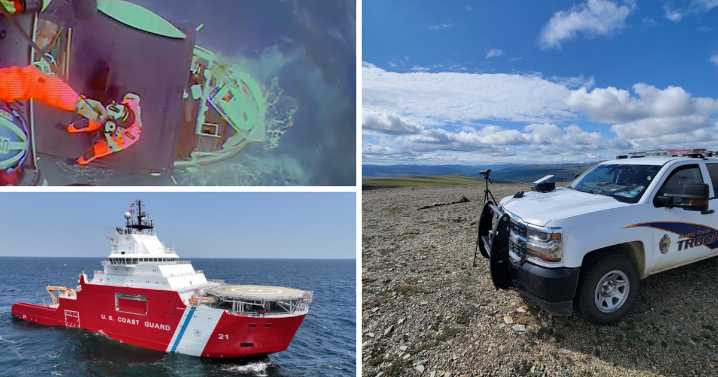 AROUND ALASKA: Sea Rescue, Breaking the Ice, and Caribou Sighting!