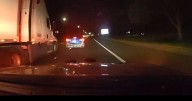 Texas sheriff's office dashcam video shows wild chase as suspect swerves across highway at "speeds of 100" mph
