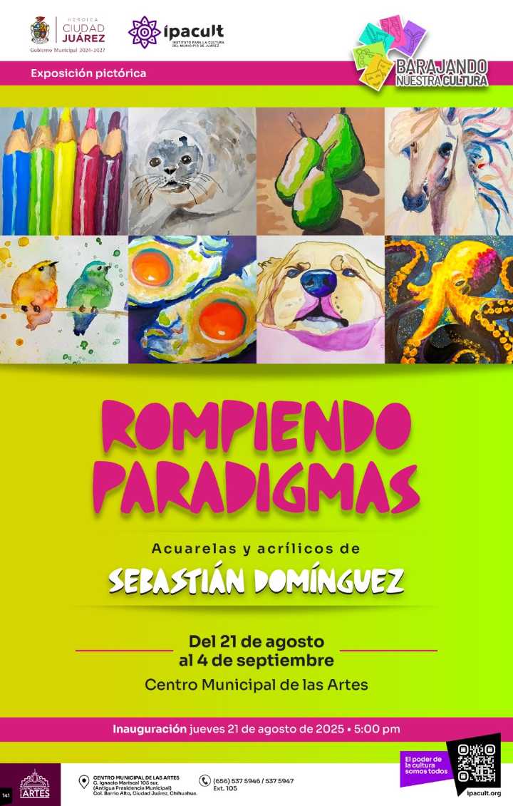 No te pierdas la inauguración de la exposición pictórica “Rompiendo paradigmas”