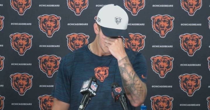 Bears' quarterback Tyson Bagent breaks down in tears over contract extension