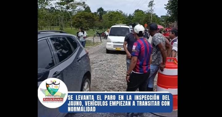 ¡ATENCIÓN! Se Levanta el Paro en la Inspección del Jauno: Acuerdos Permiten el Paso de Vehículos