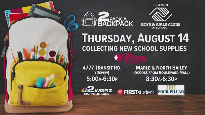 Buffalo initiative aims for 1,000 backpacks by school year's start