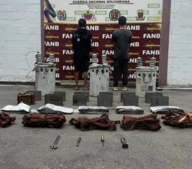 Imputado dos sujetos por hurto a Corpoelec en Carabobo 