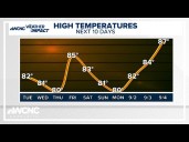 FORECAST: Cooler weather is expected for the next few days, along with dry air