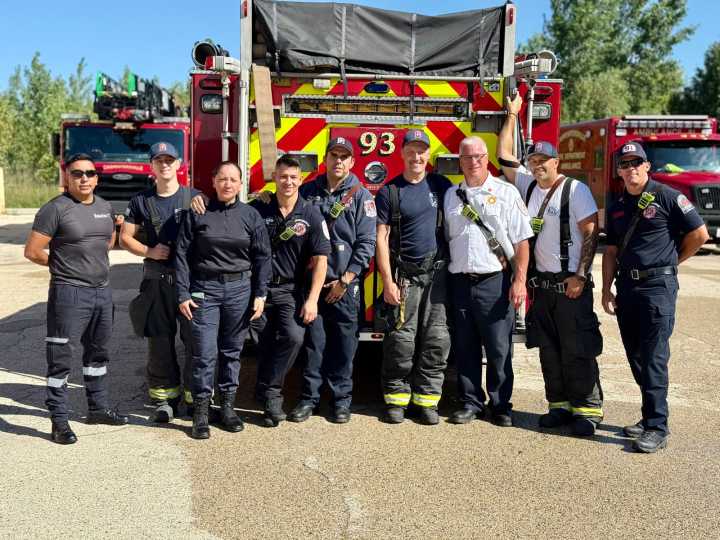 Reciben adiestramiento elementos de Protección Civil Guadalupe con departamentos de bomberos en Woodstock Illinois